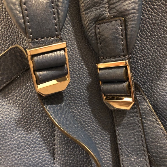 Micheal Kors Blue Leather Backpack main image 7